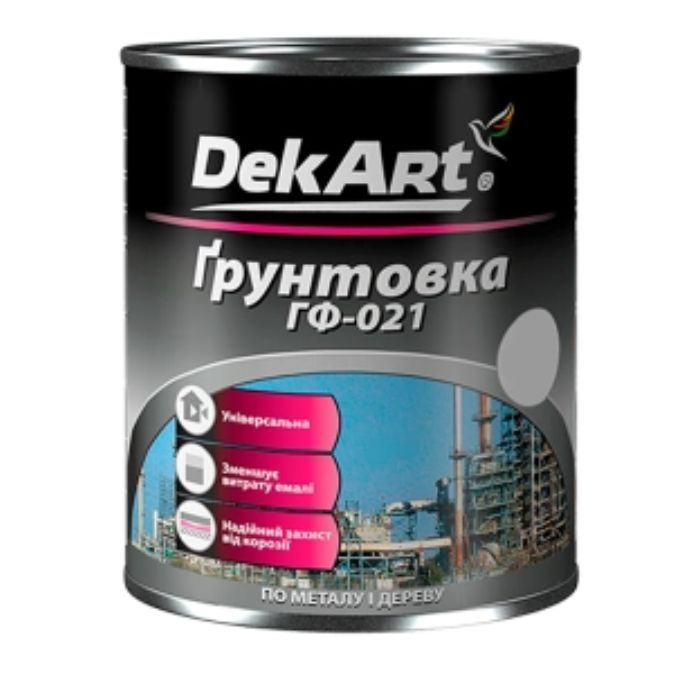 Грунтовка ГФ-021 сіра ТМ "DekArt"- 2,8 кг