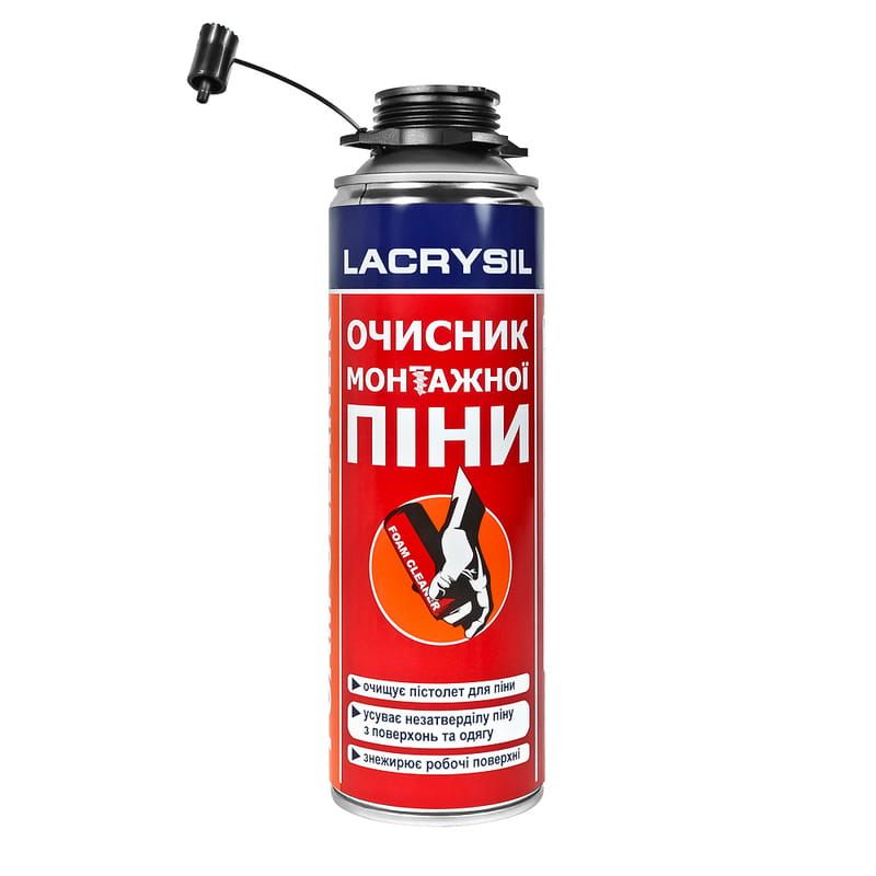 Очисник монтажної піни  LACRYSIL 500 мл.