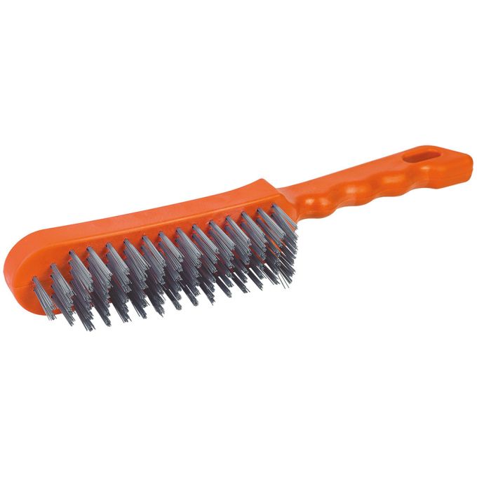 Щітка ручна по металу 5-рядна (пласт. корпус)