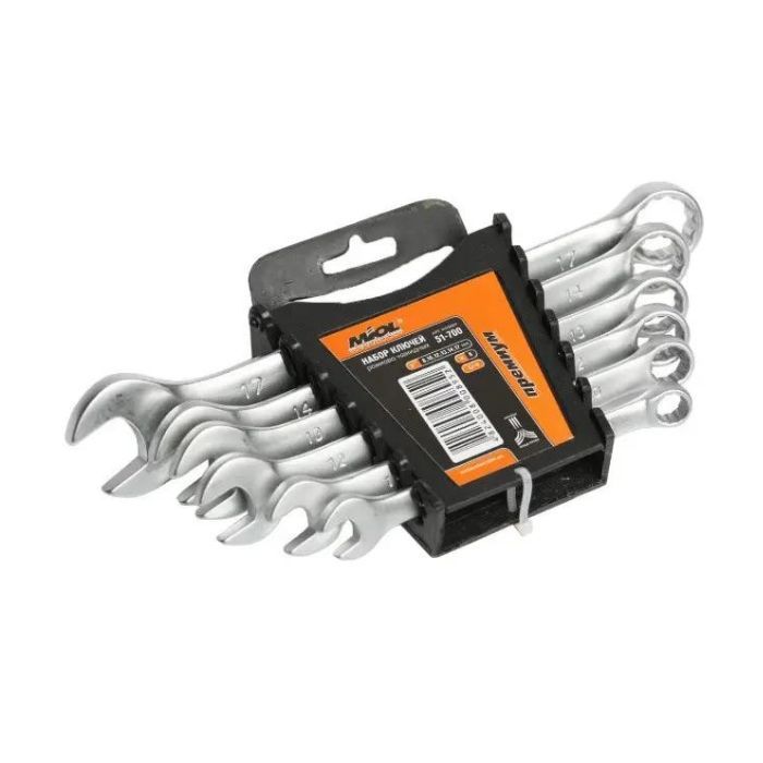 Набір ключів ріжково-накидних  MIOL 8-17 мм (51-700)