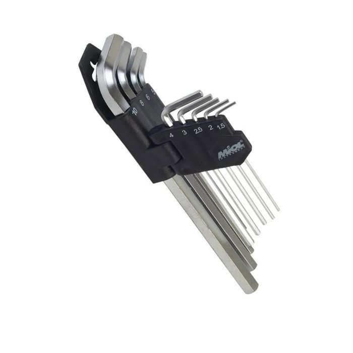 Набір торцевих ключів 6-гранних 9од Сr-V, 1,5-10,0мм