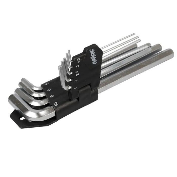 Набір торцевих ключів TORX подовжених 9 од. Cr-V T10-T50 (56-398)