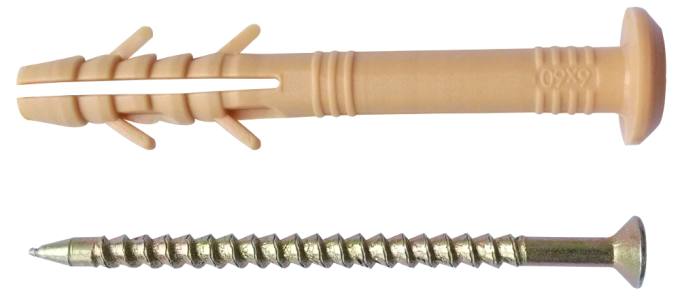 СМ-bе Дюбель 6х40 ПП бурт швид. монтаж