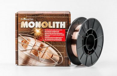 Дріт зварювальний з обмідненою поверхнею G4Si1 (Св-08Г2С) TM MONOLITH д 0.8 мм: уп 4 кг