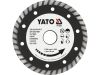 Диск алмазный отрезной YATO TURBO 125x2,6x22,2 камень, бетон YT-6023