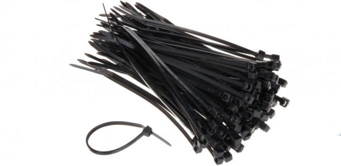 Хомут стяжний капрон.UV чорний 150х3,6 100шт
