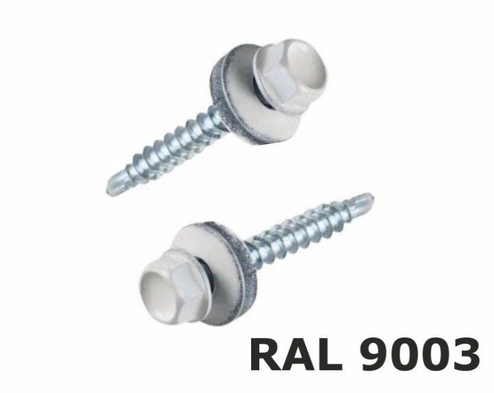 TEX-HF Винт 4,8х35 цб RAL 9003 д/дер бело-голубь