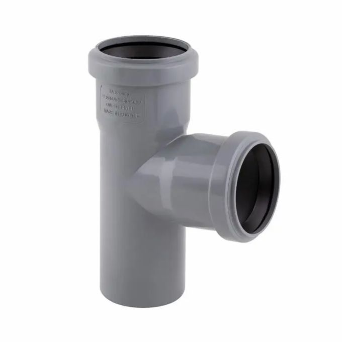 Трійник з поліпроп. (90)  110х110х110 (2 гумки) д/каналіз. труб TA Sewage