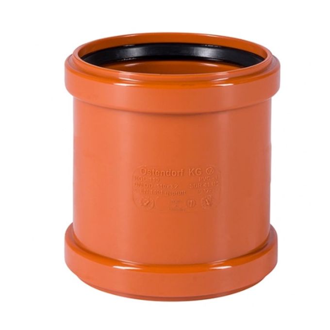 Муфта насувна KG з полівінілхл. 110х110 д/каналіз. труб (220500) Оstendorf