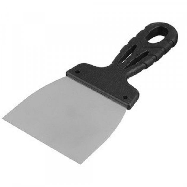 Шпатель малярний нержавіючий Yoshimoto з пластмасовою ручкою, 100 мм