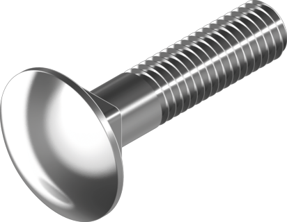 DIN603 Болт М8х80 ЧР 4.8 цб кв.підг