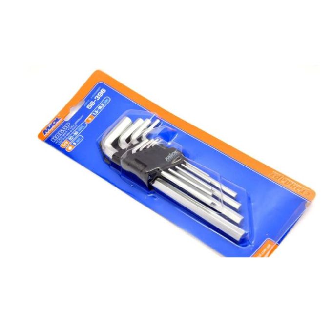 Набір торцевих ключів 6-гранних 9од подовжених Сr-V, 1,5-10,0мм