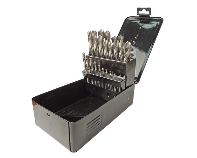 Набір свердл по металу HSS, 1,0-13,0мм, 25шт. "BlackStar"