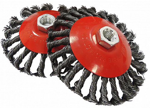 Щітка металева 125мм*М14 для КШМ, тарілка жорстка "BlackStar"