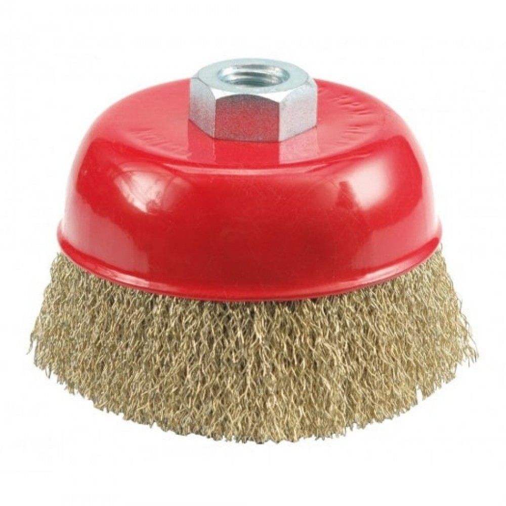 Щітка дротяна VOREL чашкоподіб., Ø-100 мм, з гайкою М14
