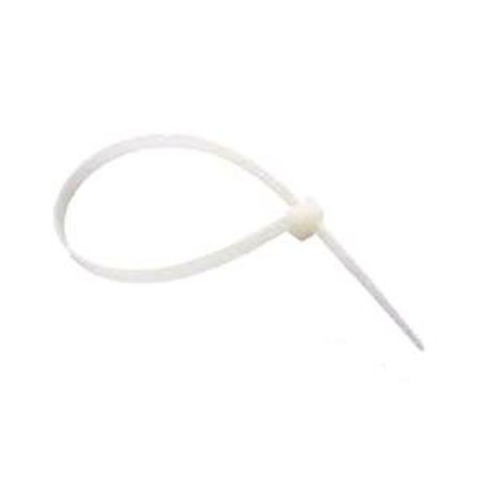 Хомут стяжний капрон. білий 350х4,8 100шт