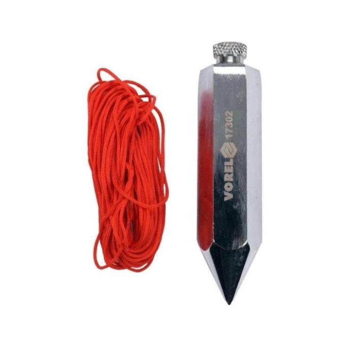 Висок будівельний VOREL, 6-гран. форма, Ø= 19 мм, l= 88 мм, M= 140 гр, зі шнуром l= 4,5 м