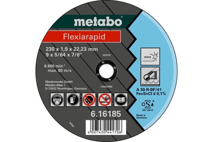 Відрізне круг Metabo Flexirapid 230x1.9x22.2
