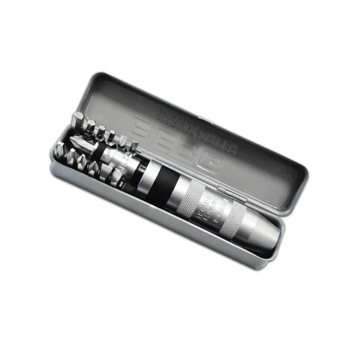 Викрутка ударна + 13 насадок, металевий футляр, Cr-V, Berg