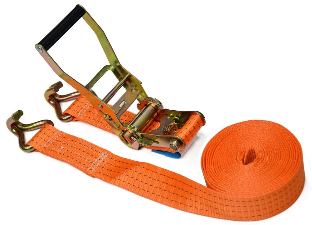 Стяжний ремінь 5т/50 мм х 6 м, з тріскачкою