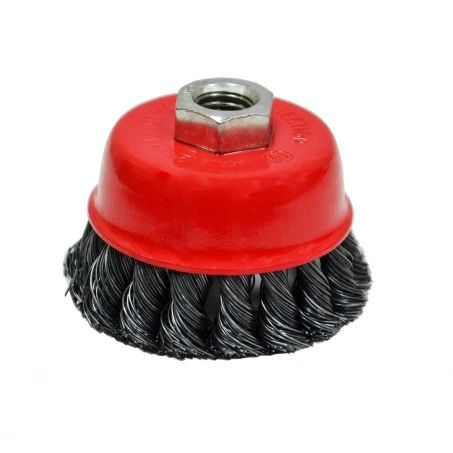 Щітка-крацовка "Чашка" закручена 65 мм