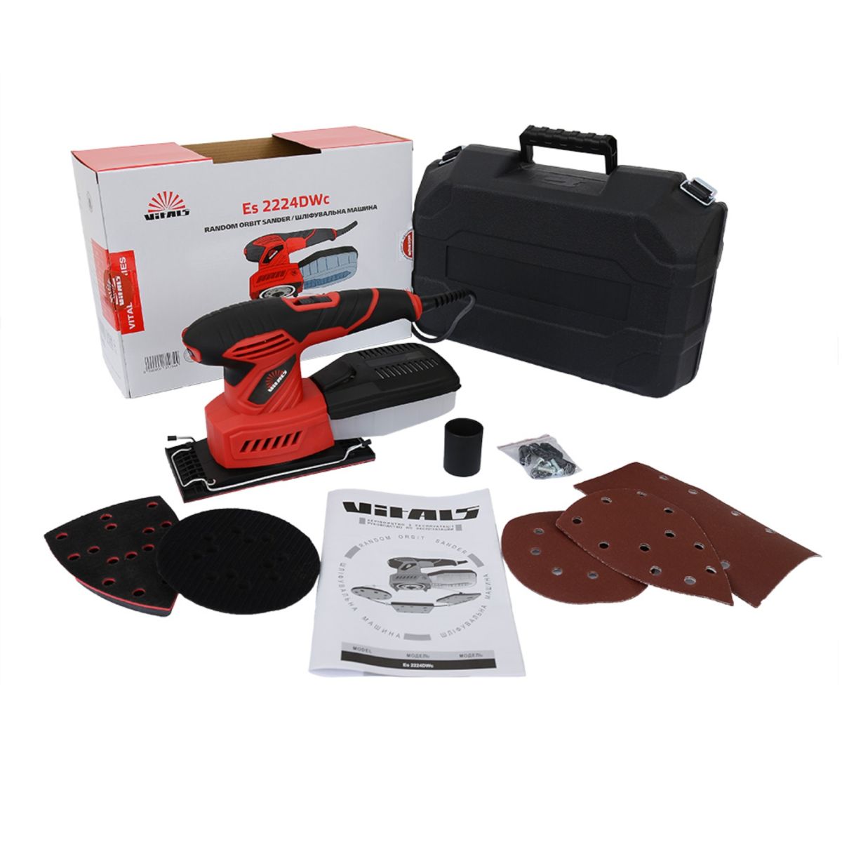 Вібраційна шліфувальна машина Vitals Es 2224DWc