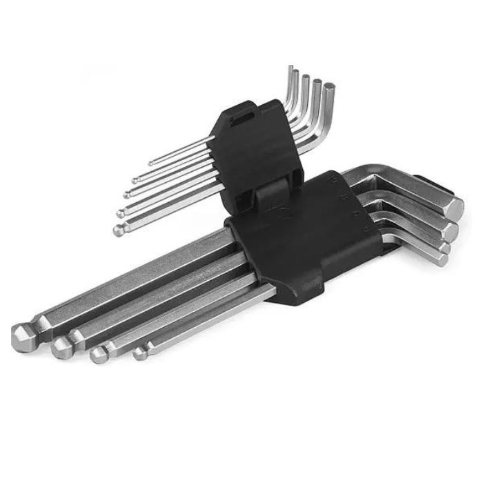 Набір шестигранних ключів з кулею Miol  1,5-10 мм (56-405)