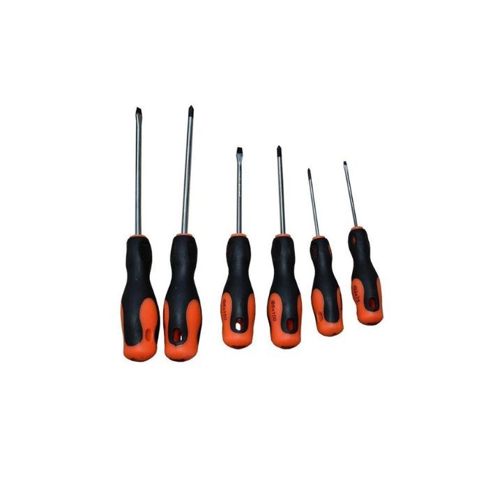 Набор отверток с эргономичной ручкой Cr-V 6ед.