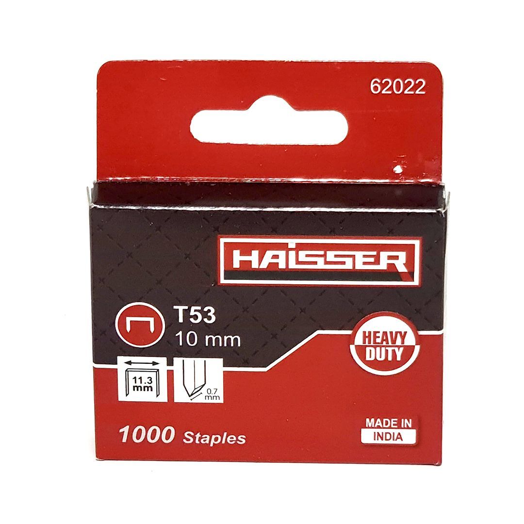 Скоби для степлера будівельного Т53 1000шт 10х11.3х07мм HAISSER