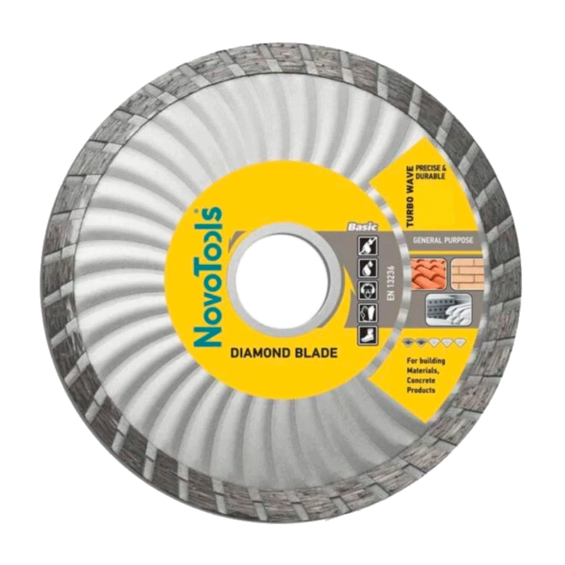 Алмазний круг NovoTools Basic 125 мм*7 мм*22,23 мм Турбоволна
