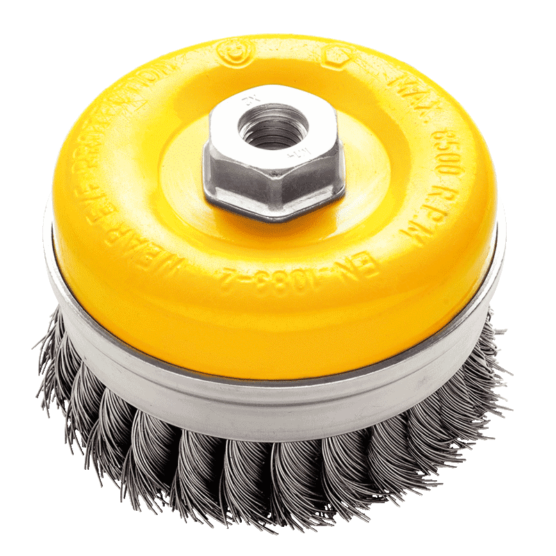 Щітка торцева NovoTools, плет. сталь, 75мм