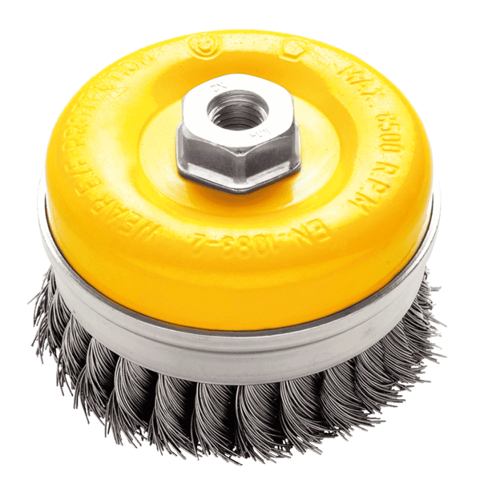 Щітка торцева NovoTools, плет. сталь, 75мм