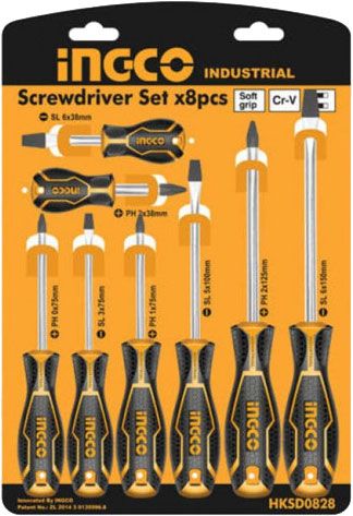 Набор отверток 8 шт. INGCO INDUSTRIAL