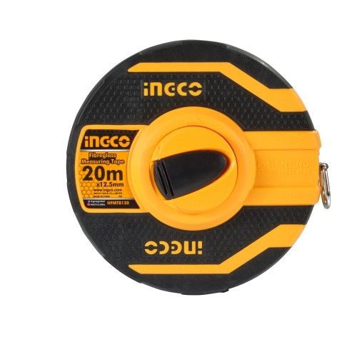 Рулетка 20м стекловолокно 12,5мм INGCO