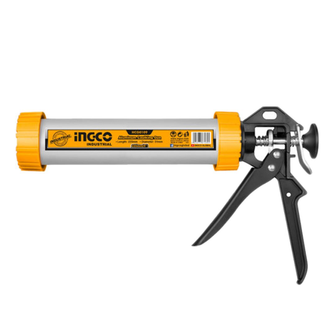 Пістолет для герметика 235 мм рамковий алюмінієвий INGCO