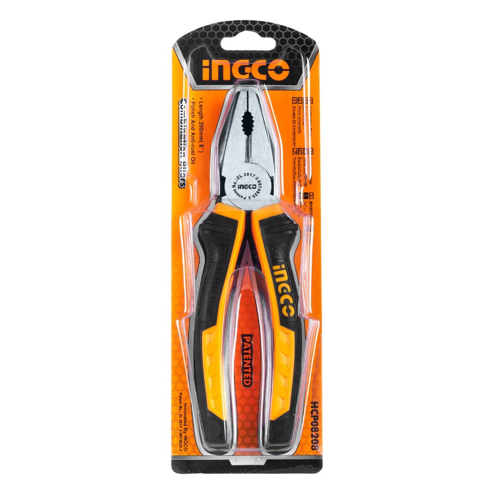 Плоскогубці комбіновані 200 мм INGCO
