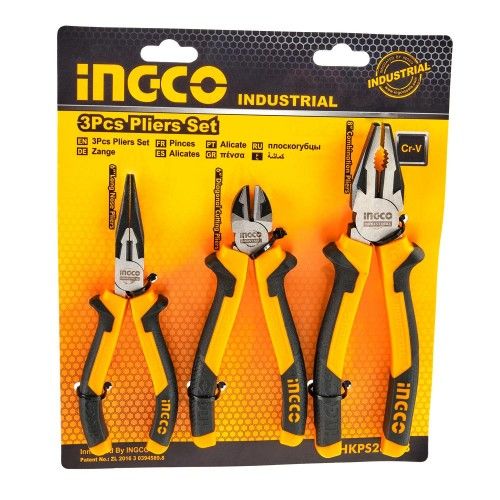 Набор шарнирно-губцевых инструментов Master 3 предмета INGCO INDUSTRIAL