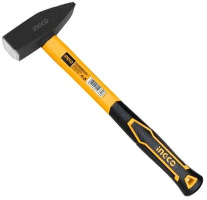 Молоток слюсарний фібергласова ручка 100 г INGCO