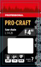 Ланцюг для ланцюгової пилки Procraft L.1/4.28 Universal 1/4" шаг 28 зв.