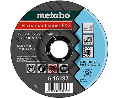 Диск шліфувальний Flexiamant Super FKS 40 150x4,0x22,23 Inox