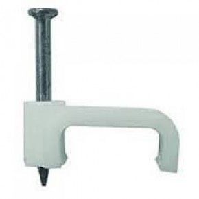 Кріплення кабельне, плоске, D 10*5 мм (100)