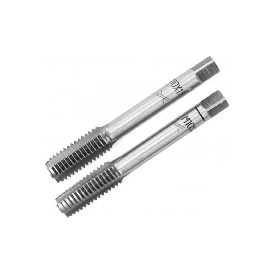 Метчик VIROK М10 х 1,5; 2 шт.(№1+№2) сталь 9ХС. DIN 2181. ГОСТ 3266-81.