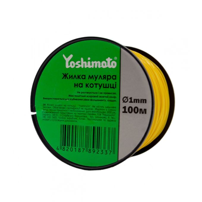 Жилка Yoshimoto муляра, на котушці, 100 м.п.