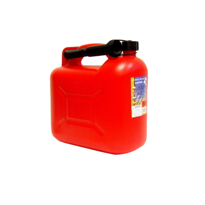 Каністра пластикова для палива HICO з лійкою 10 л Червона