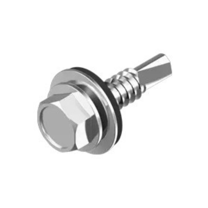 4,8х19 мм RAL 9006-шуруп самосвердл. д/металу