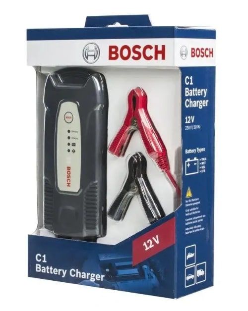 Зарядний пристрій для акумуляторів BOSCH C1 12V, 5-120 A*год (0 189 999 01M)