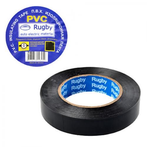 Ізолента ПВХ 30м Rugby чорна