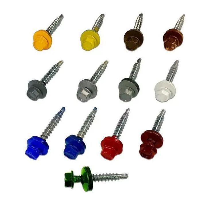 TEX-HF Винт 4,8х50 цб RAL 8019 д/дер тем.шоколад