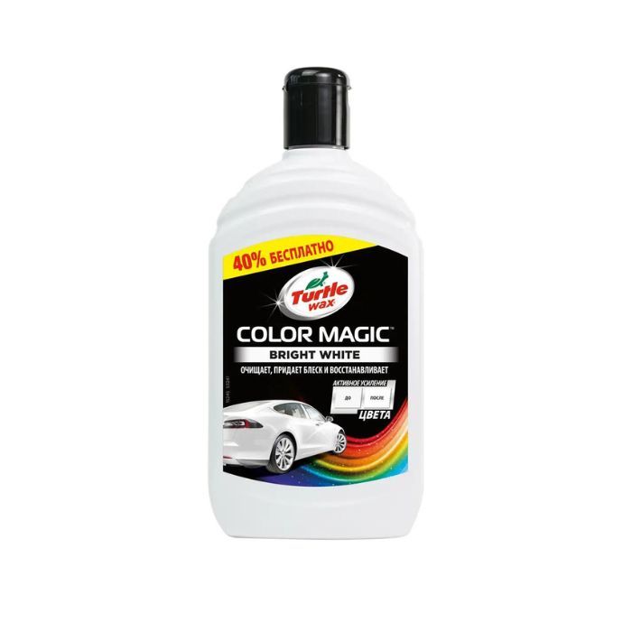 Кольорозбагачена поліроль Turtle Wax Color Magic Extra Fill 500 мл Біла