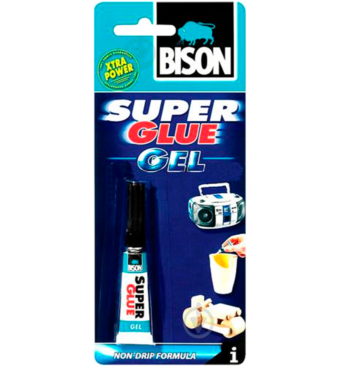 Суперклей-гель Bison Джамбо 3 гр